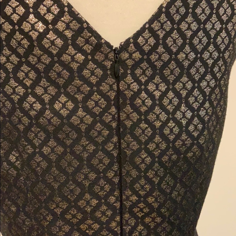 Daniel Cremieux, gold and black dress, size 8 - Picture 5 of 6